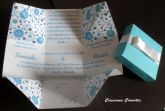Convite de Casamento Azul Tiffany Chanel