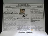 Convite de Casamento com  Envelope Jornal