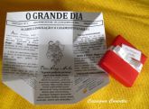 Convite de Casamento Jornal Fita Branca