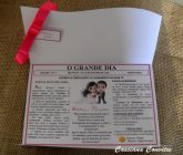 Convite de Casamento Rosa Pink com Laço