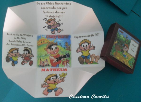 Convite Chico Bento
