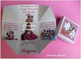 Convite Minnie Baby Rosa com Foto